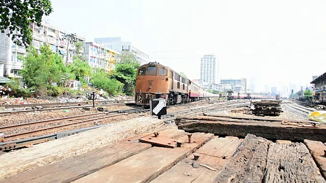 泰国铁路列车视频素材