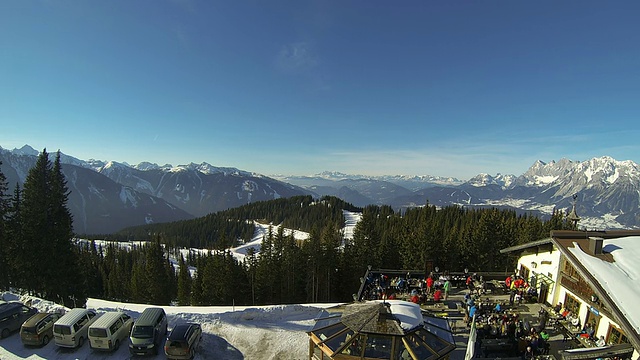 Apres滑雪餐厅时间流逝视频下载