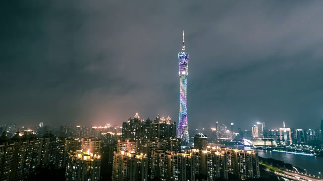 广州塔夜景视频下载