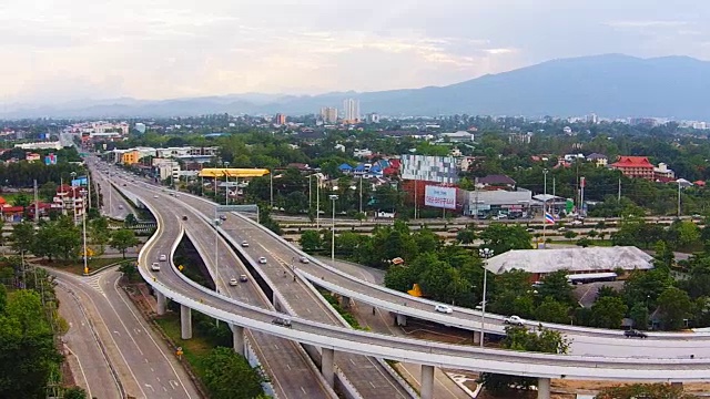 公路鸟瞰图视频素材