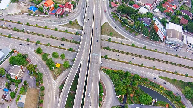 公路鸟瞰图视频素材