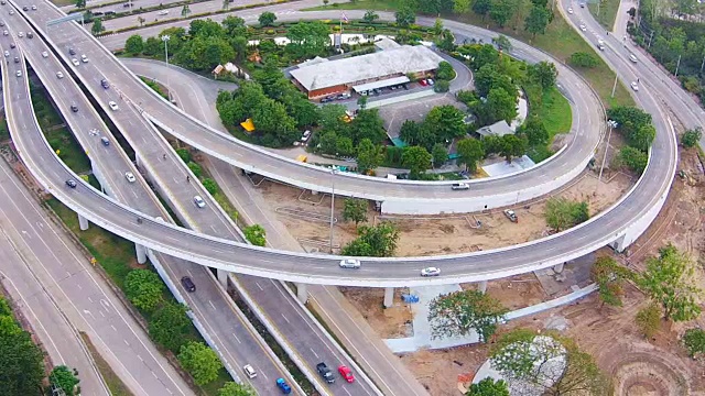 公路鸟瞰图视频素材