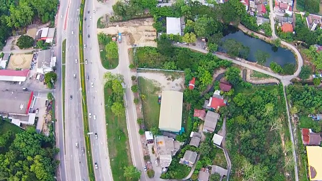 公路鸟瞰图视频素材