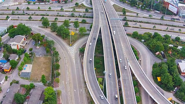 公路鸟瞰图视频素材