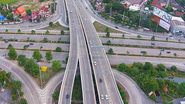 公路鸟瞰图视频素材