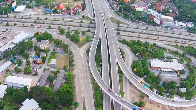 公路鸟瞰图视频素材