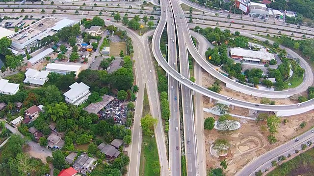 公路鸟瞰图视频素材