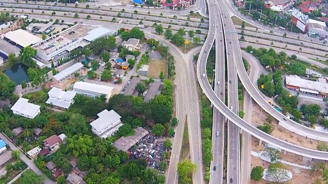 公路鸟瞰图视频素材