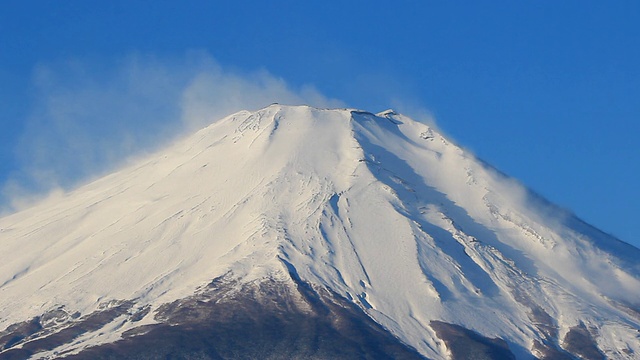 日本富士山的特写视频素材