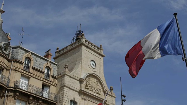 贝济耶市政厅，Hérault，法国视频素材