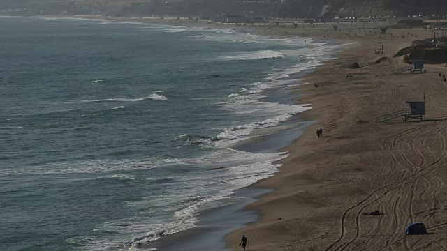 加州海滩:杜姆角和祖玛海滩，马里布视频素材