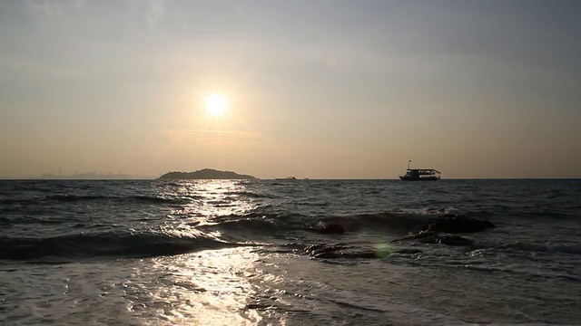 海上日落视频素材