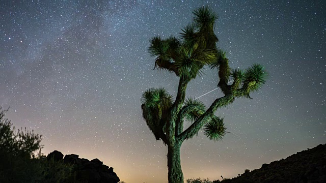 星星夜空延时视频素材