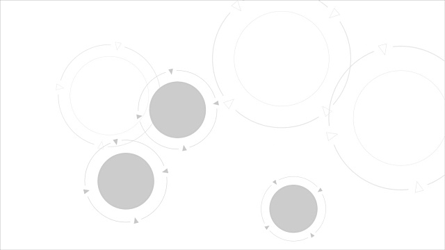 灰色技术圈抽象视频动画视频素材