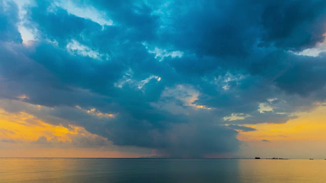 海上多云的天空视频素材