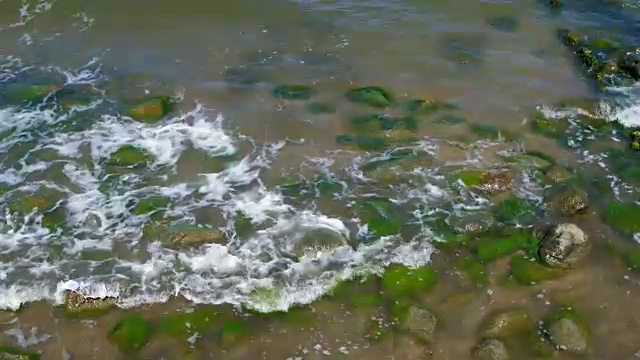 大海，海浪和石头视频素材