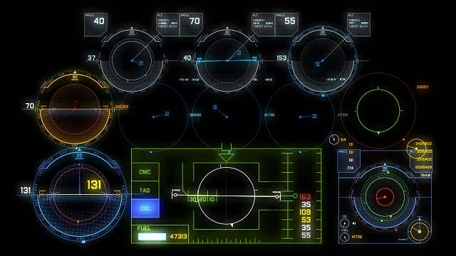 飞行控制面板视频素材