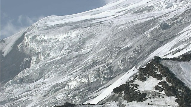 雪山峡谷的表面视频素材