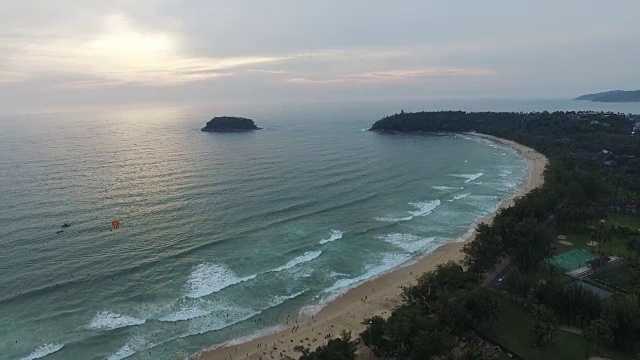 卡隆海滩的日落视频素材