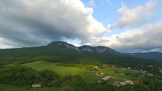 白山上有树视频素材