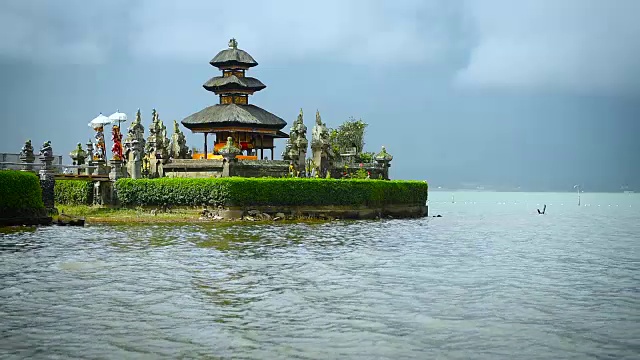 普拉乌伦达努布拉坦寺。全高清视频视频素材