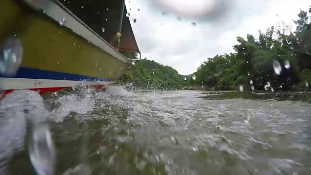 4K视频:泰国桂河游船视频素材