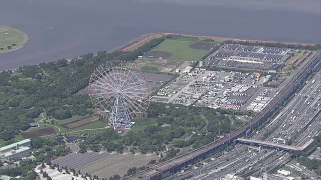 航空，葛西林海公园，江户川，东京视频素材