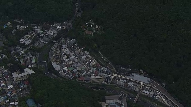 航空，箱根汤本地区，神奈川，日本视频素材