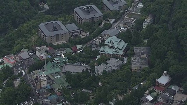 航空，温泉度假村箱根，神奈川，日本视频素材