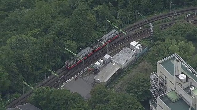 航空，箱根Tozan线，神奈川，日本视频素材