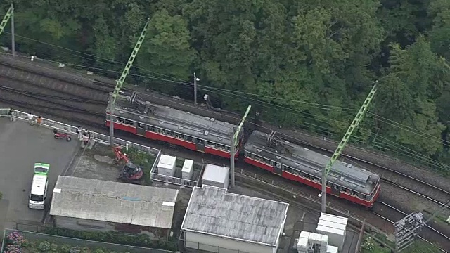 航空，箱根Tozan线，神奈川，日本视频素材