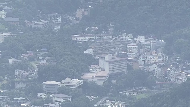 航空，温泉度假村箱根，神奈川，日本视频素材