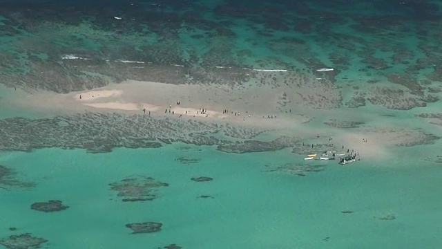 鸟瞰，日本鹿儿岛，约龙岛视频素材