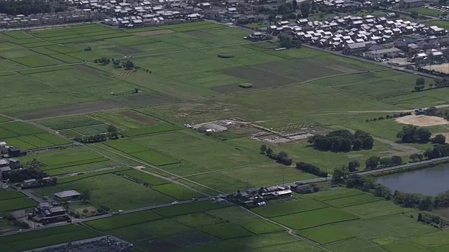 日本奈良柏原市，AERIAL视频素材