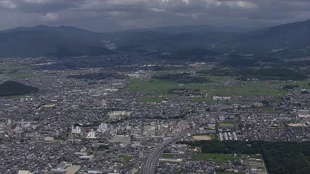 日本奈良柏原市，AERIAL视频素材