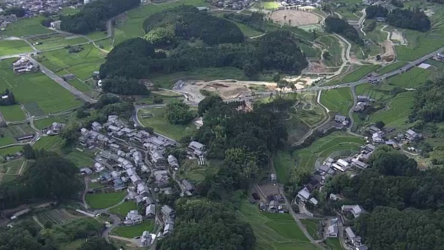 日本奈良，Kitora墓，AERIAL视频素材