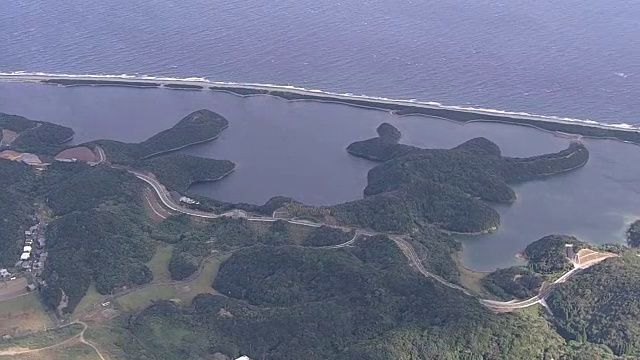 航空，长门浜，越岸岛，鹿儿岛，日本视频素材