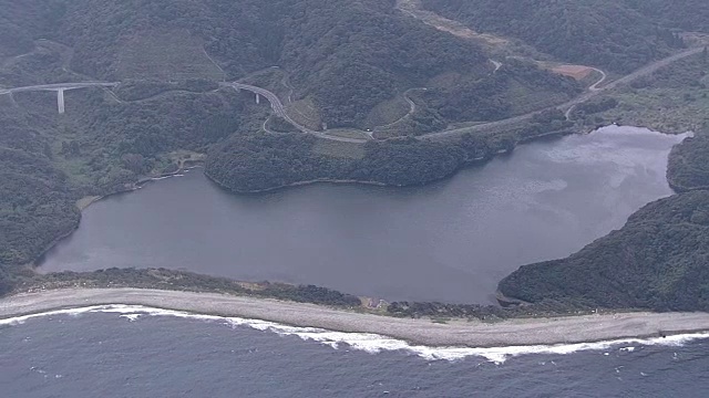 航空，长门浜，越岸岛，鹿儿岛，日本视频素材