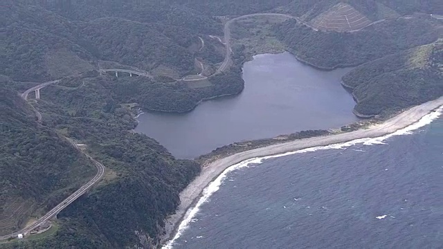 航空，长门浜，越岸岛，鹿儿岛，日本视频素材