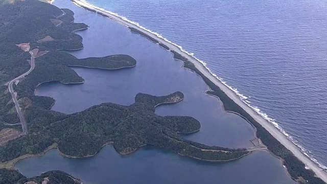 航空，长门浜，越岸岛，鹿儿岛，日本视频素材