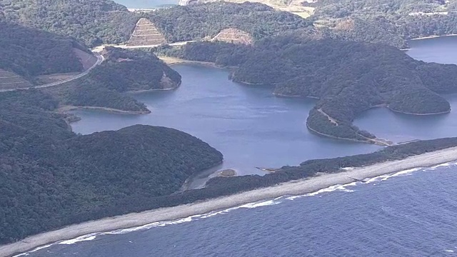 航空，长门浜，越岸岛，鹿儿岛，日本视频素材