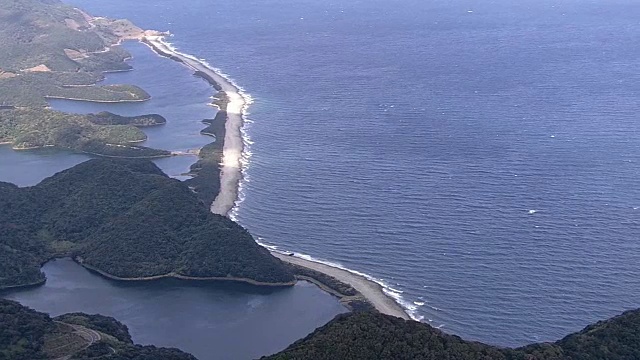 航空，长门浜，越岸岛，鹿儿岛，日本视频素材