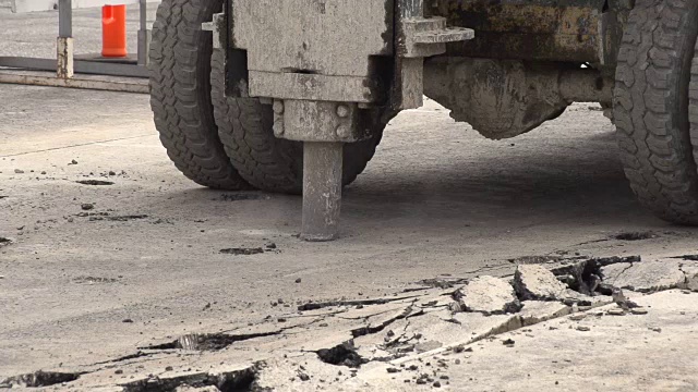 道路建设慢动作视频素材