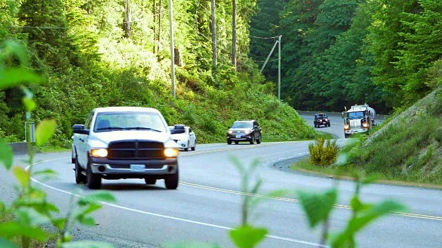 4K半挂车，公路交付运输，汽车交通视频素材