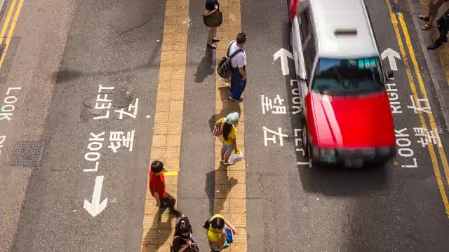 大城市人群与街道交通的时空变化视频素材