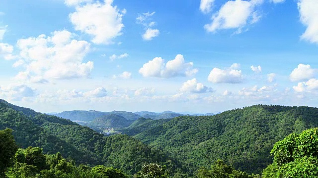 4K延时:云与山，泰国视频素材