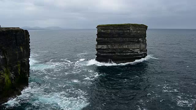 dunbriste, Downpatrick Head, Ballycastle, Mayo, Connacht，爱尔兰视频下载