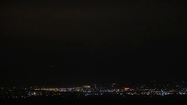 夜幕降临，暴风雨即将来临视频素材