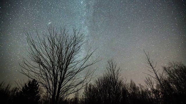 星空夜晚时光流逝视频素材