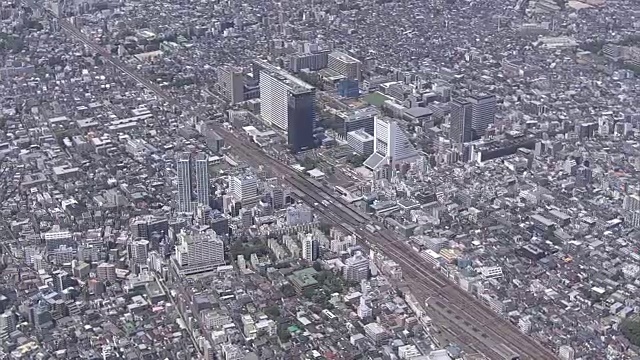 空中，中野站周围，东京视频素材